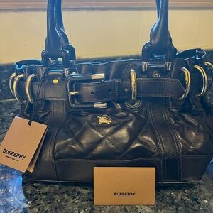 Burberry Black Leather Women's Bag